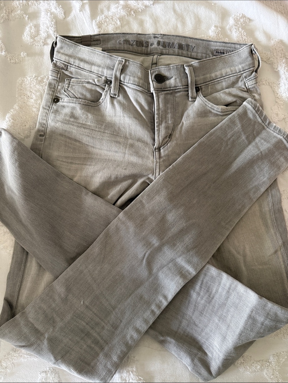 Citizens Of Humanity Light Gray Skinny Jeans
